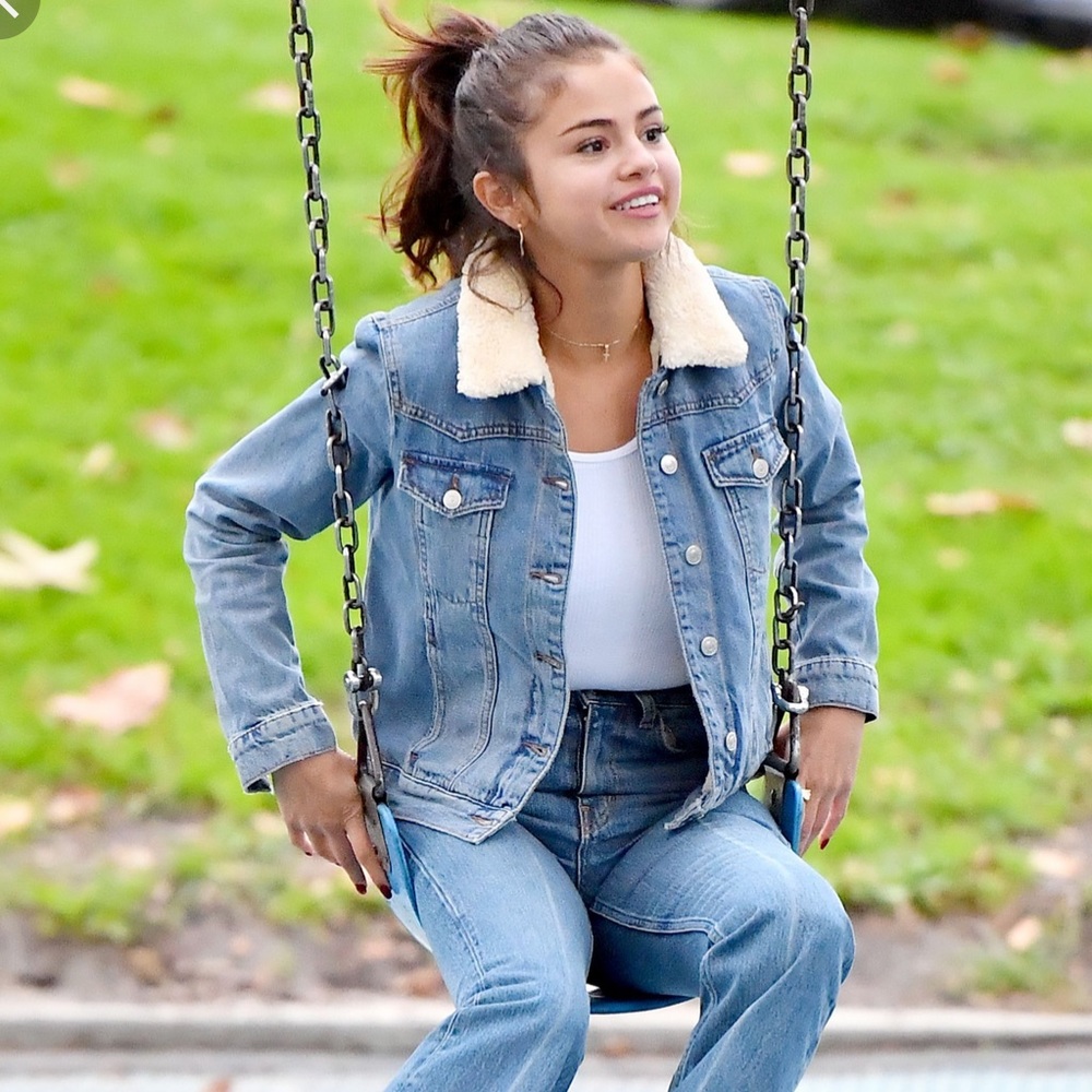 NEW FAUX FUR Denim Jacket